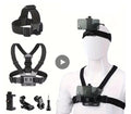 Head & Chest Strap Mount – Adjustable for GoPro, Phone, DJI Osmo, SJCAM, AKASO & Insta360