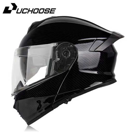 Full Face Flip-Up Motorcycle Helmet – DOT Approved, Double Sun Visor for Men & Women